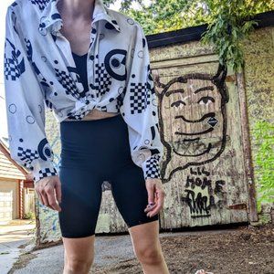 White Wide Collar Vintage Blouse